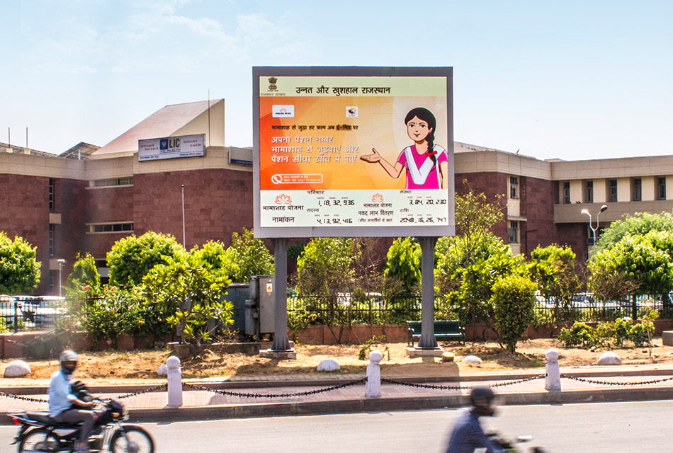 Rajasthan Government uses Delta Outdoor LED Displays for Public Content Delivery