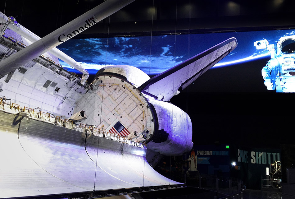 Delta LED Display Lights up Space Shuttle Atlantis at Kennedy Space Center Visitor Complex